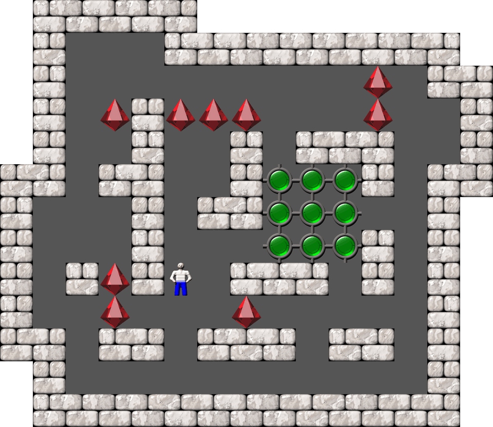 Sokoban Cargo Bay Deluxe level 24